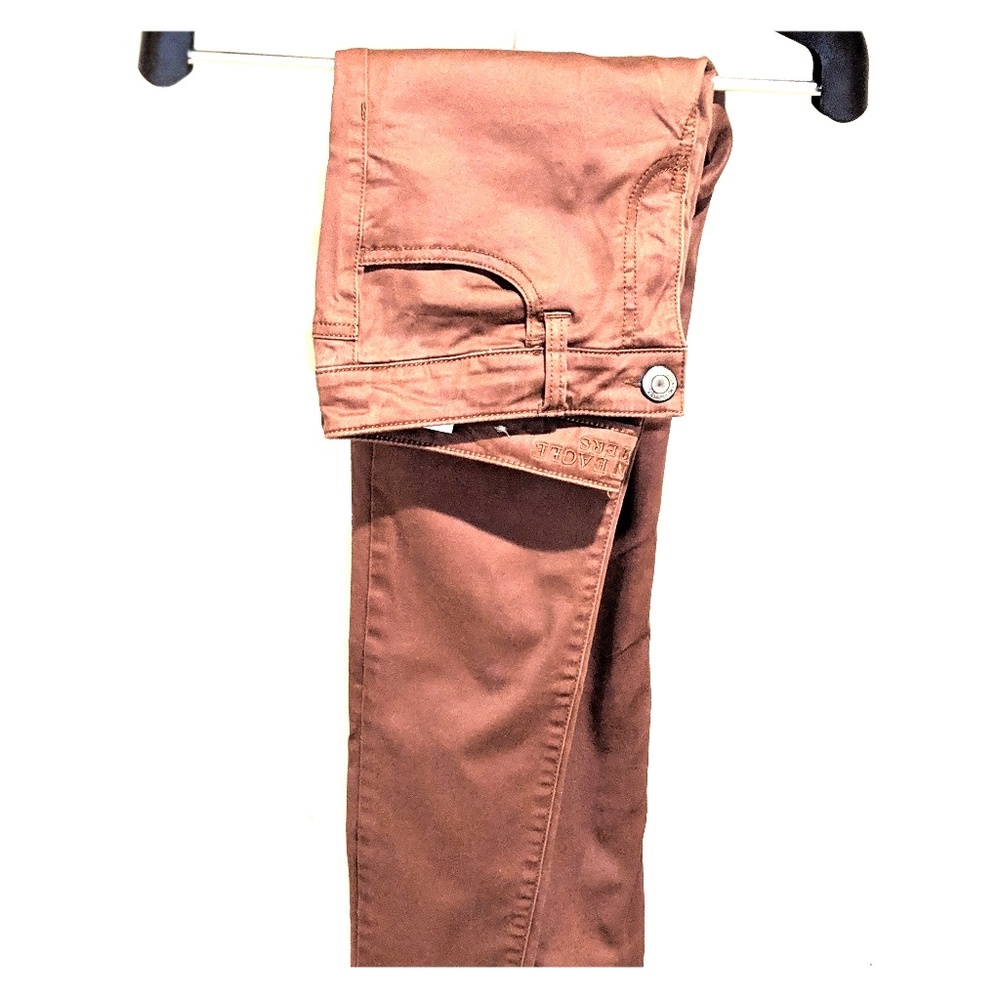 American Eagle copper jeggings
